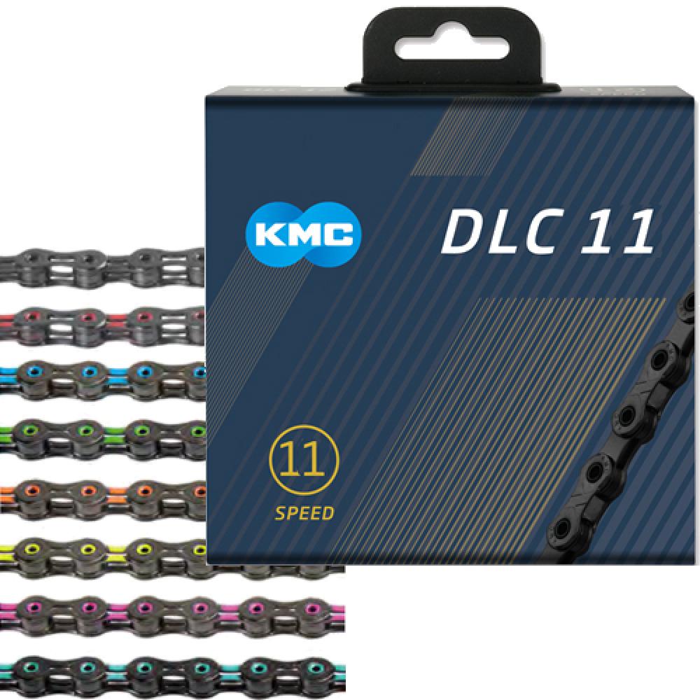 KMC Kette X-11 SL DLC Super Light 118 Glieder schwarz-orange New Triple X Durability für 11-fach