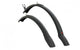 Hebie Schutzblechset Viper T 761 Steckblechset Trekking 28" 42mm schwarz mit Spritzschutz inklusive Befestigungsmaterial