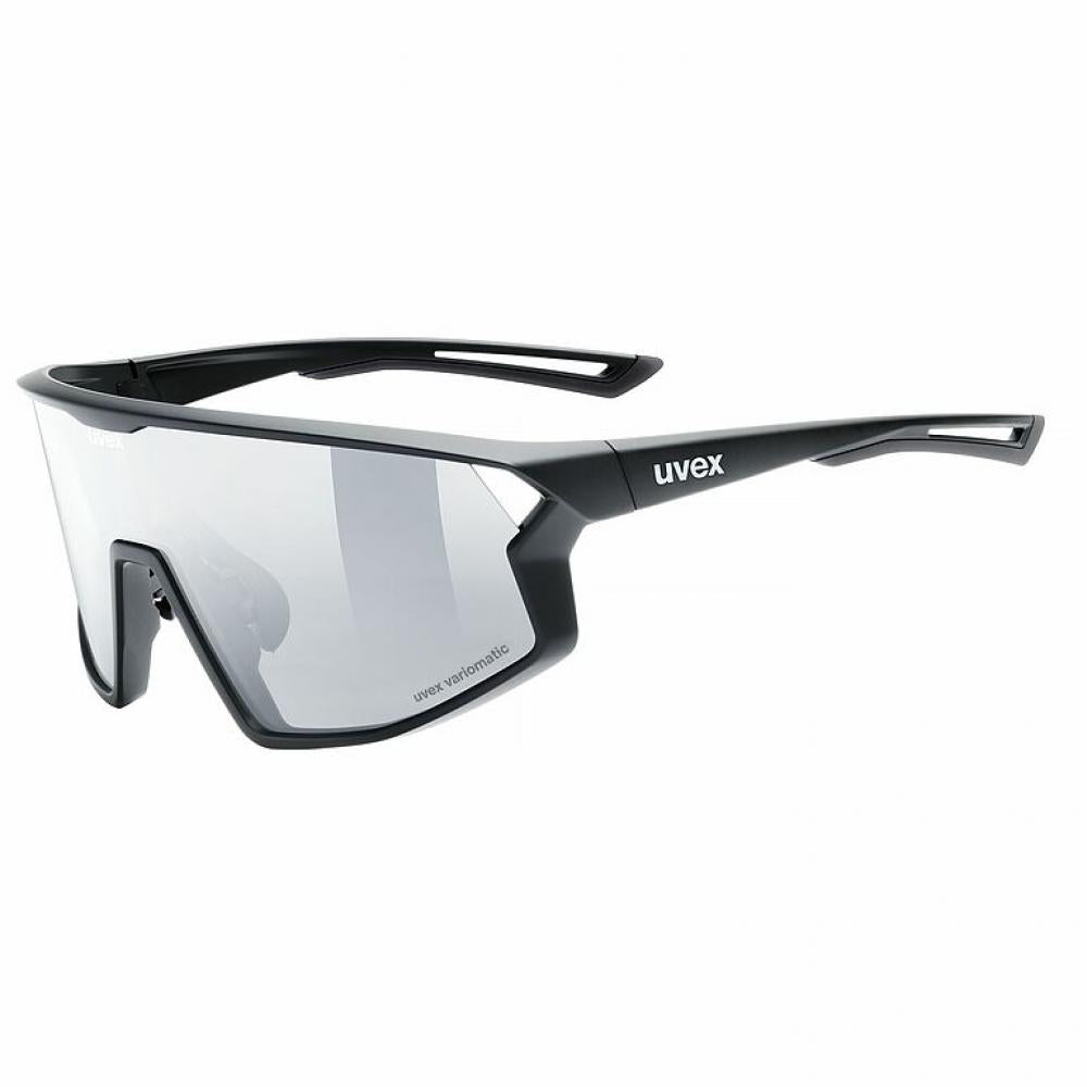 uvex skyryse V Sportbrille in Black Matt mit litemirror silver Scheibe bietet selbsttönende uvex variomatic®-Technologie, 100% UV-Schutz …