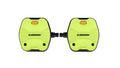 LOOK Geo City Grip Pedale - flache Plattform-Pedale mit LOOK Activ Grip von Vibram, Composite-Körper, chromoly Achsen, 107×103 mm, Lime