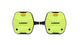 LOOK Geo City Grip Pedale - flache Plattform-Pedale mit LOOK Activ Grip von Vibram, Composite-Körper, chromoly Achsen, 107×103 mm, Lime