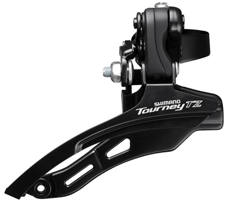 SHIMANO Umwerfer TOURNEY TZ FD-TZ500 3-fach MTB/Trekking - zuverlässige Schaltperformance mit Top-Pull