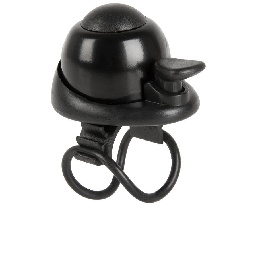 Messingschlager BELLA DOME MINI Fahrradglocke Aluminium Ø 34 mm Schwarz - 360° drehbar