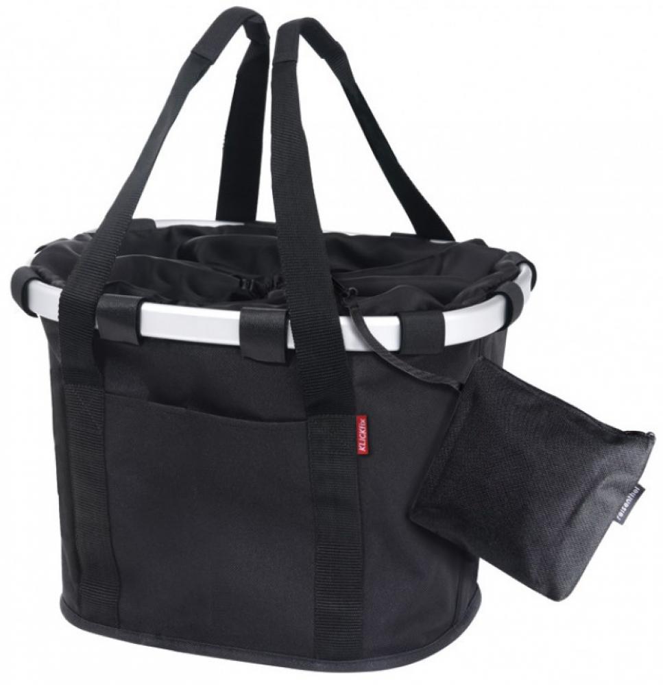 KLICKfix Fahrradkorb Fahrradtasche Bikebasket Reisenthel schwarz 28x26x35 cm