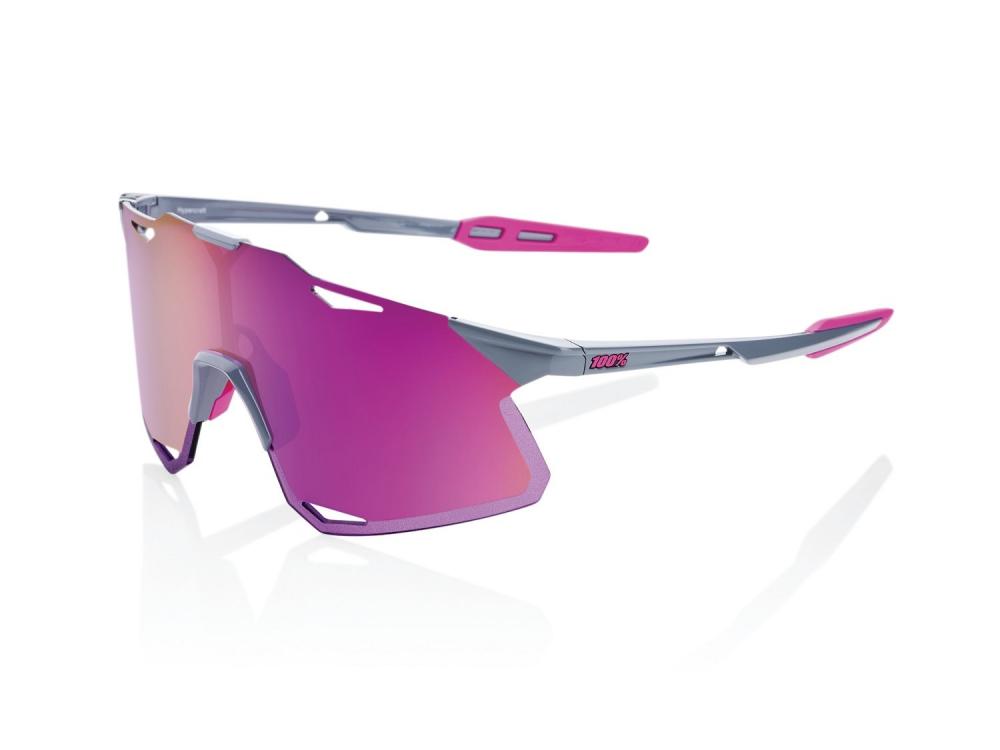 100% Hypercraft - Mirror Lens unis Tokyo Nights / Transl. Grey - ultraleichte Performance-Sportbrille