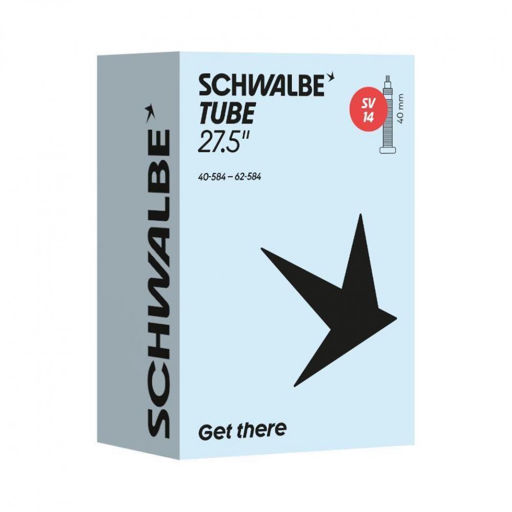 Schwalbe SCHLAUCH SV14 40/62-584 40mm 40 - zuverlässiger Fahrradschlauch für Trekking & City - 27,5