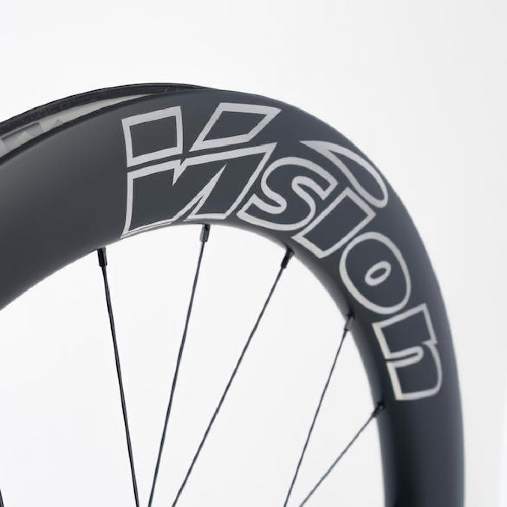 Vision Laufradsatz Metron 60 SL Disc 622x21x60 mm Schwarz/silber - aerodynamische Carbon-Performance