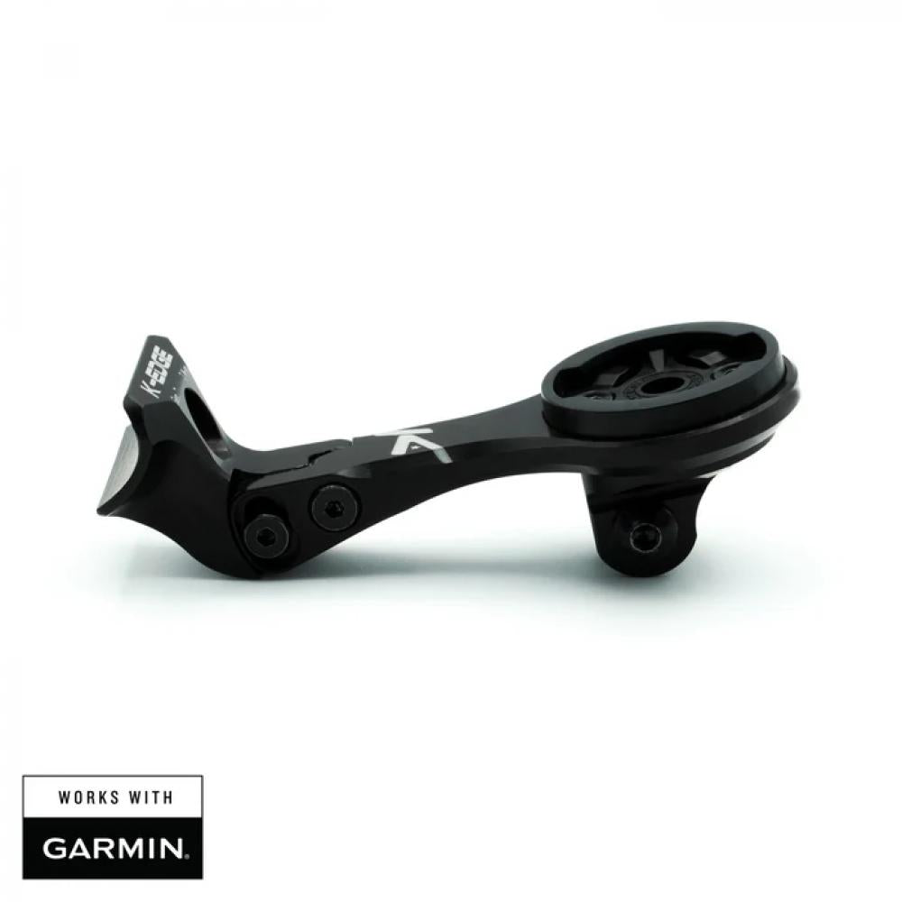 K-Edge Garmin Gen7 Madone Combo Halterung für Trek Madone SLR Gen7 Lenker, kompatibel mit Garmin Fahrradcomputern, integrierter GoPro-Halterung, CNC-gefräst, schwarz eloxiert