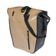 Basil Fahrradtasche Rivo L Einzeltasche 25-31L sand/schwarz, wasserdicht, mit MIK Hooks, große Gepäckträgertasche