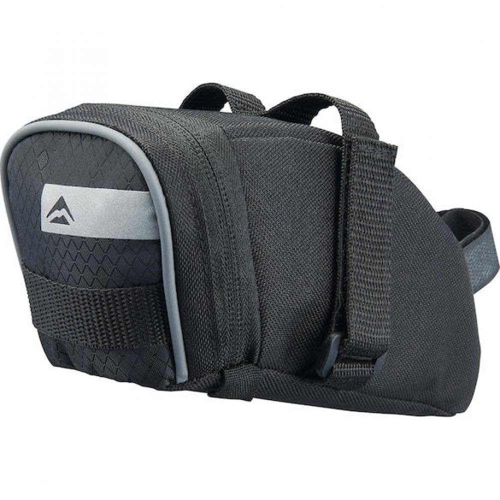 Stripe Satteltasche M Schwarz/grau - 10l, Spritzwassergeschützt & Praktisch