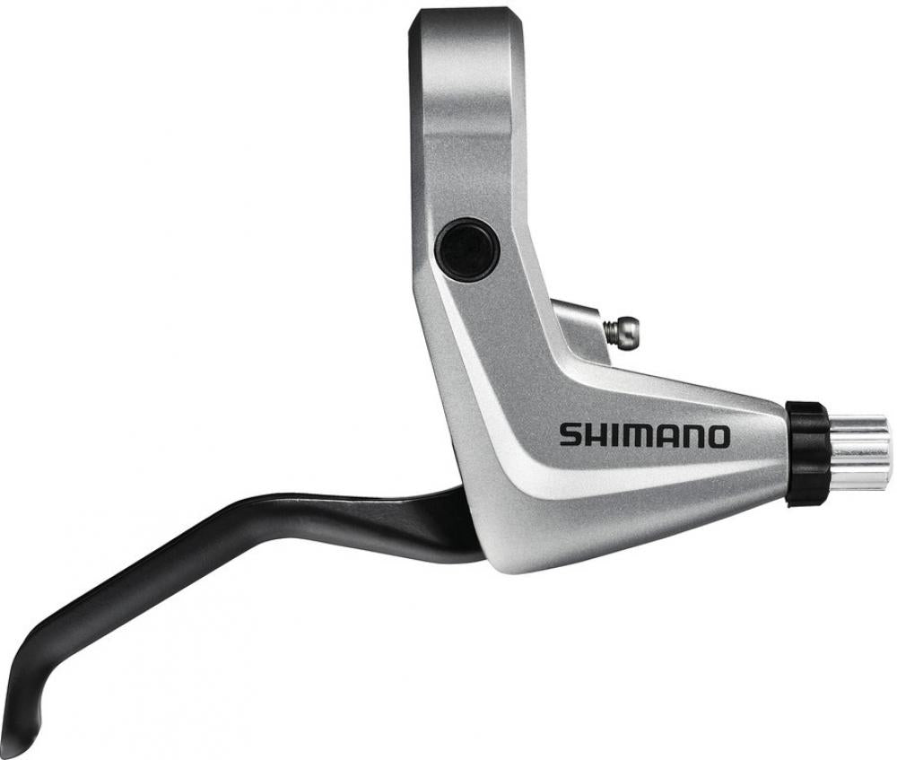 SHIMANO Bremshebel BL-T4000 rechts, silberner Fahrradbremshebel für V-Brakes und Cantileverbremsen.