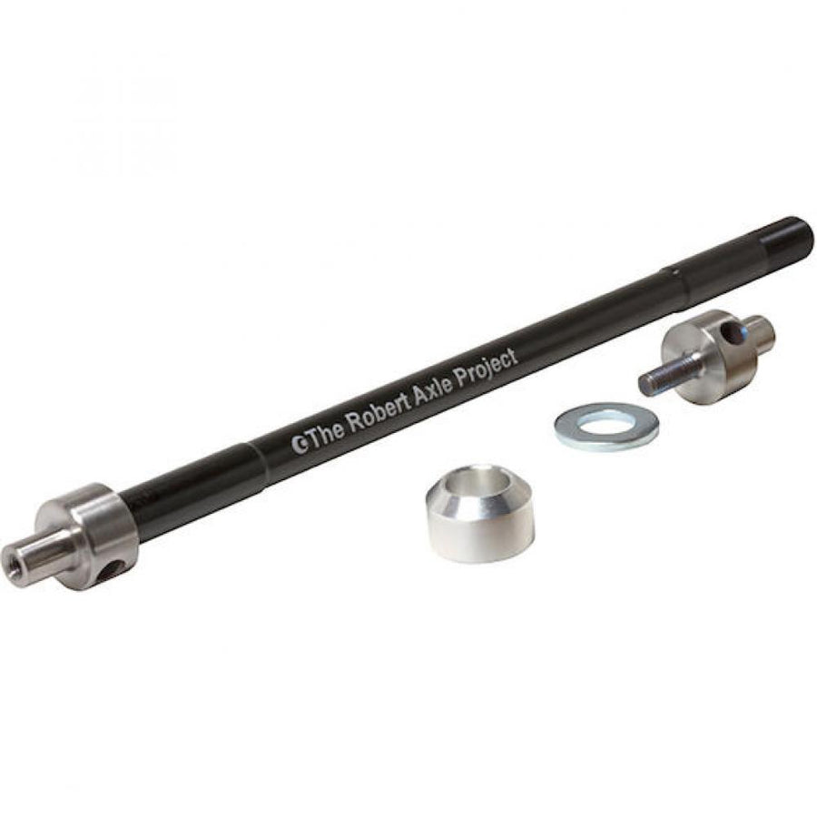 The Steckachse für BOB Anhänger M12 L Schwarz - stabile Befestigung für 12 mm Steckachsen