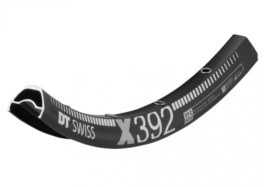 DT Swiss Felge X 392 27,5" 28 Loch Schwarz - leichte XC-Felge für Scheibenbremse