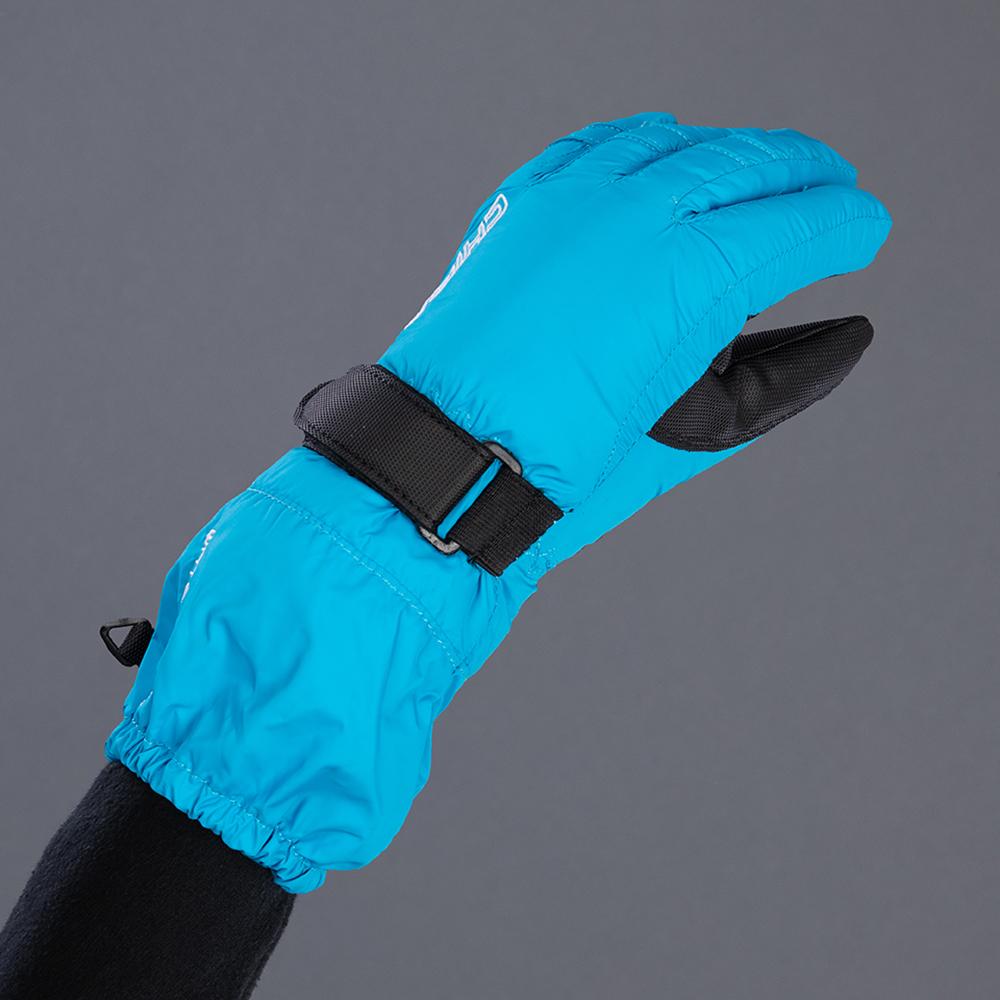 CHIBA Kids Allround Finger - Kinder-Winterhandschuhe, wasserdicht, winddicht, atmungsaktiv, Größe 6, aqua