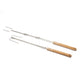 Petromax Lagerfeuer-Spieß ls1, 2er-Set, Edelstahl, teleskopierbar bis 92 cm, Buchenholzgriff, ideal für Stockbrot, Marshmallows, Würstchen