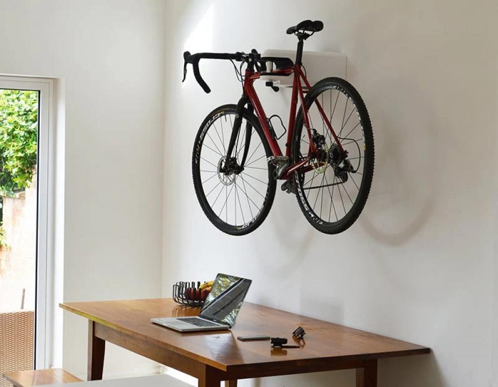 Hiplok AIRLOK Fahrrad Wandhalterung Sicherheitshalter schwarz - gehärteter Stahlrahmen - integrierter 30 Millimeter Sperrbolzen - Sold Secure Diamond - Wandmontage Innen und Außen