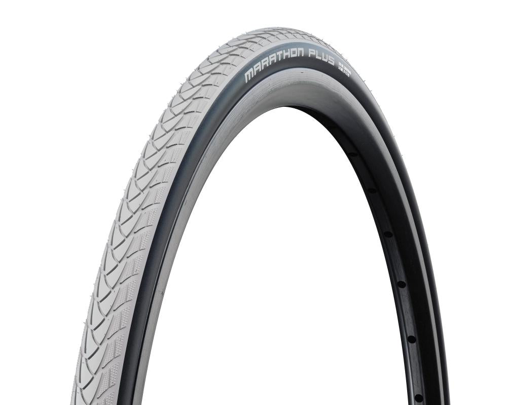 Schwalbe Marathon Plus HS440 Drahtreifen 24x1.00\" (25-540) - grau/schwarz, Unplattbar mit SmartGuard Pannenschutz