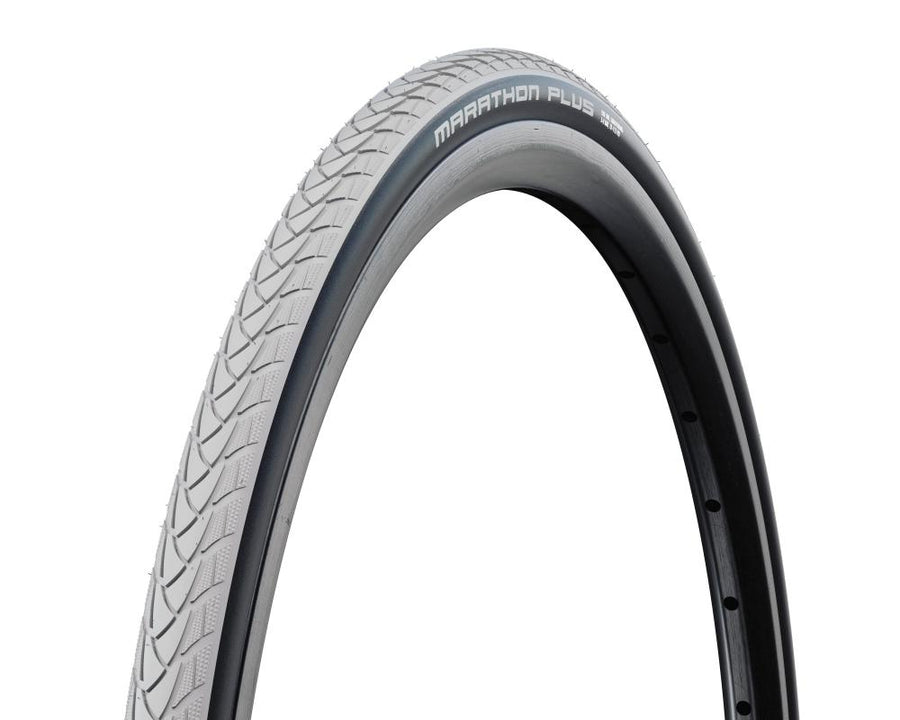Schwalbe Marathon Plus HS440 Drahtreifen 24x1.00\" (25-540) - grau/schwarz, Unplattbar mit SmartGuard Pannenschutz