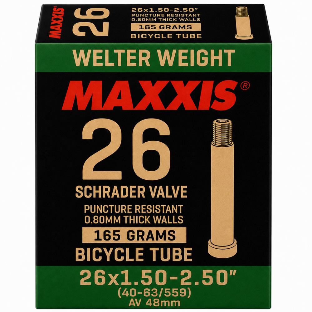 Maxxis WelterWeight Schlauch 26 x 1,50-2,50 Zoll - 40/63-559, AV 48 mm
