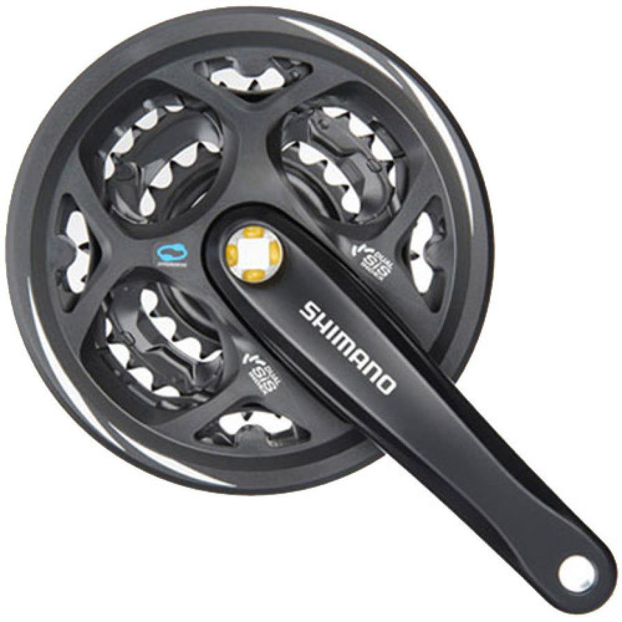 Shimano Altus FC-M311 Kurbelgarnitur 7/8-fach, 42-32-22 Zähne, 175 mm, schwarz.