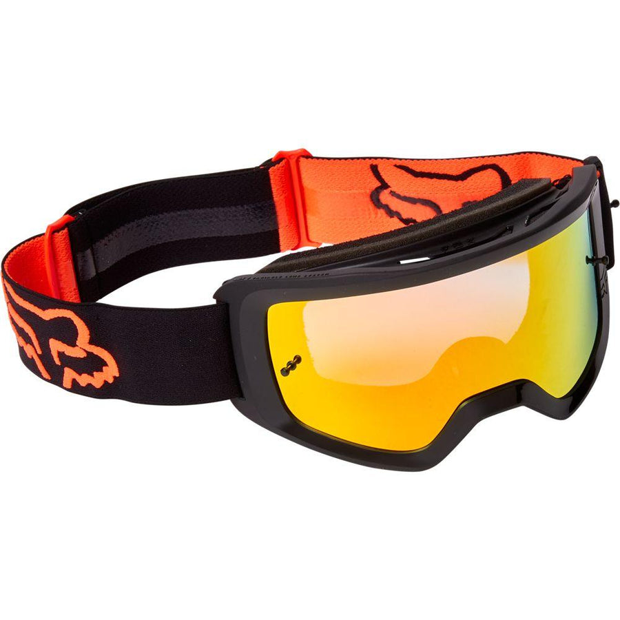 Fox Brille Main Stray Goggle Spark Flo Schwarz/orange verspiegelt