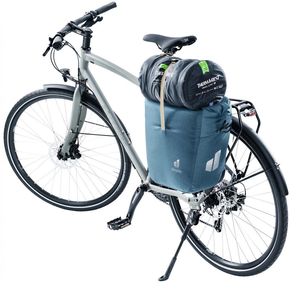Deuter Valbona 20+5 Hinterradtasche - Gepäckträgertasche mit Roll-Top und BagFix