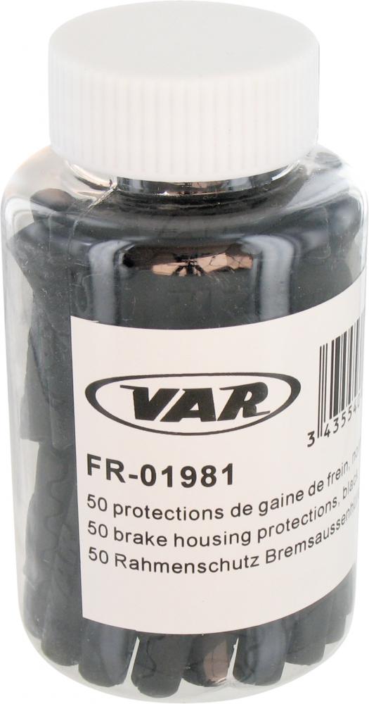 VAR 50 Stk. Rahmenschutz 5 mm Schwarz - zuverlässiger Schutz für Schaltzüge und Rahmen