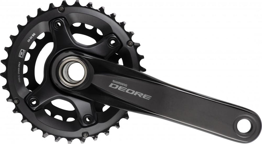 SHIMANO Kurbelgarnitur DEORE FC-M6000 Kurbelgarnitur - 10-fach, 175 mm, 34-24 Zähne, 24 Zähne