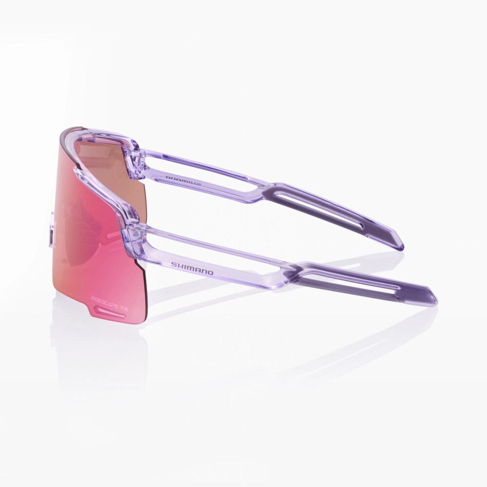 SHIMANO BRILLE EQUINOX RIDESCAPE TRAIL TRANSPARENT Einheitsgröße LILA - leichte Performance-Sportbrille