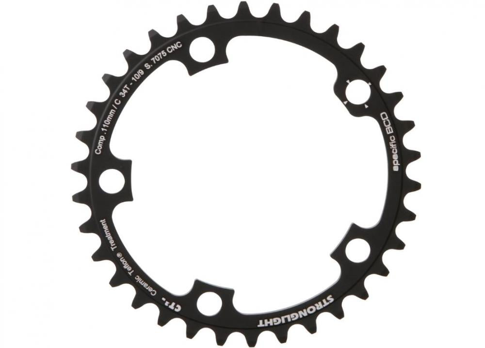 Stronglight Kettenblatt CT2 schw 110mm LK Campa 10 36Z