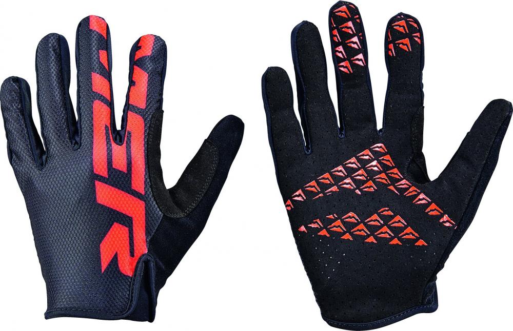 Merida Handschuhe TRAIL schwarz/rot XS Schwarz/rot - atmungsaktiver MTB-Fahrradhandschuh