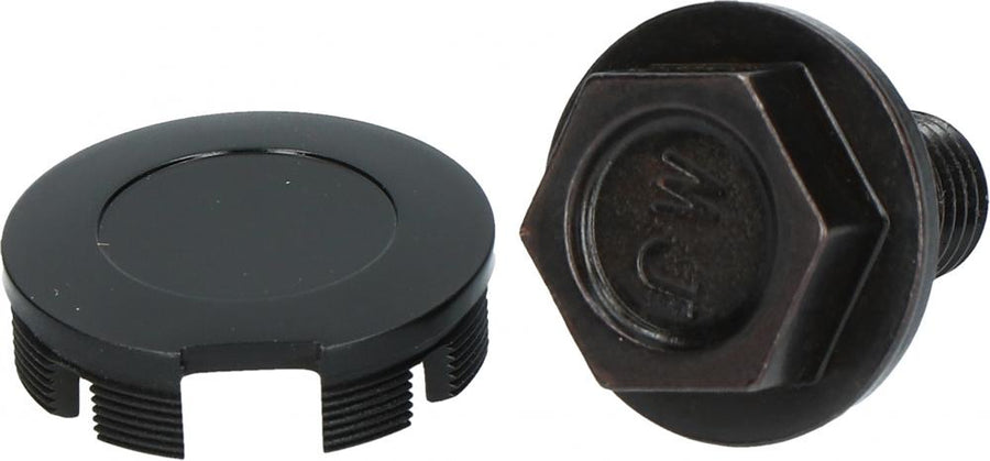 SHIMANO Kurbelbefestigungsschraube FC-6000 - mit Abdeckkappe, Schwarz