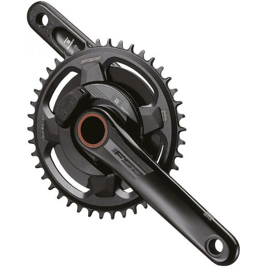 FSA Leistungsmesskurbel Powerbox Road Alloy 1x 175 mm Schwarz - präzise Wattmessung für Rennrad