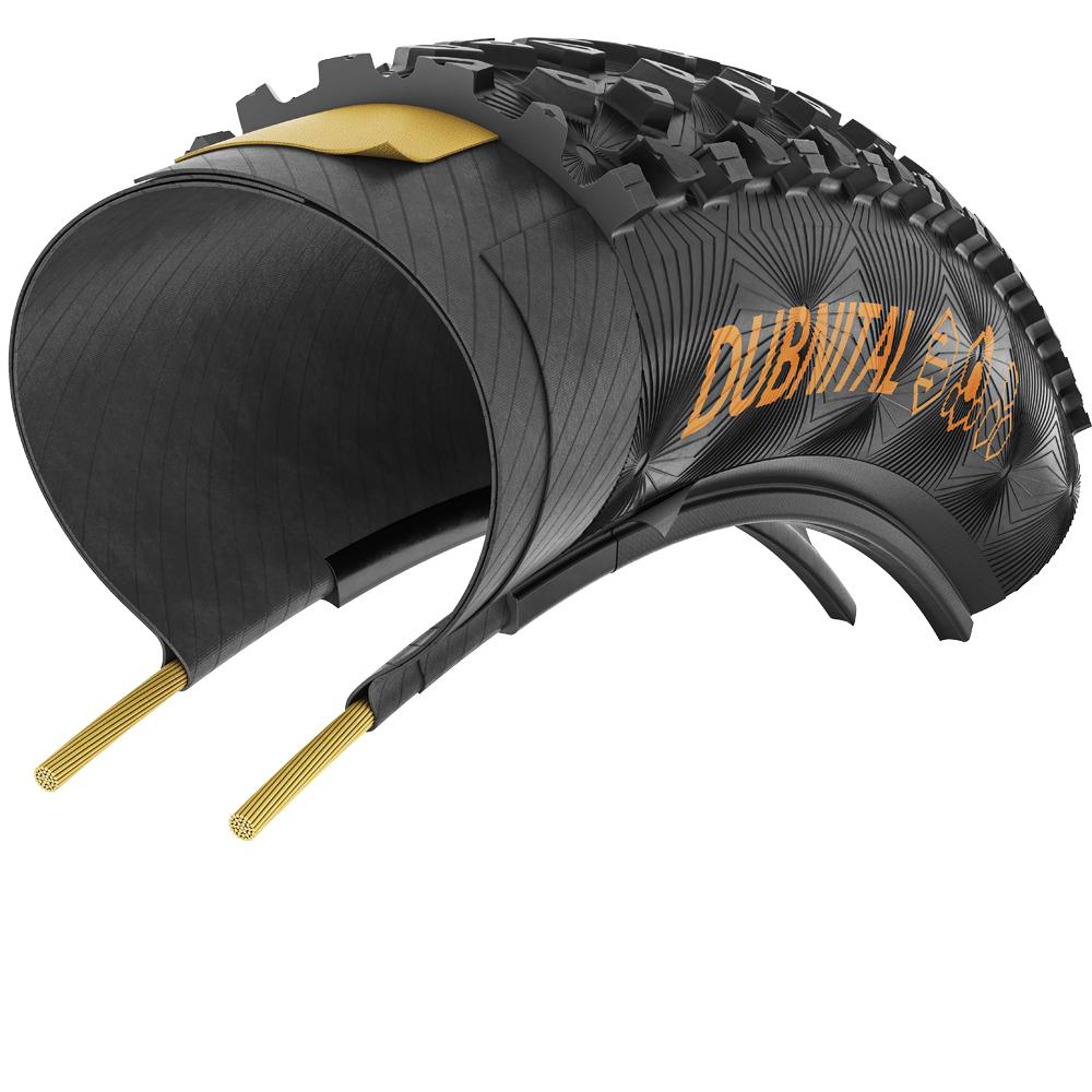 Continental Dubnital Trail Rapid Faltreifen 29x2.40" (60-622) Tubeless Ready MTB Reifen schwarz.