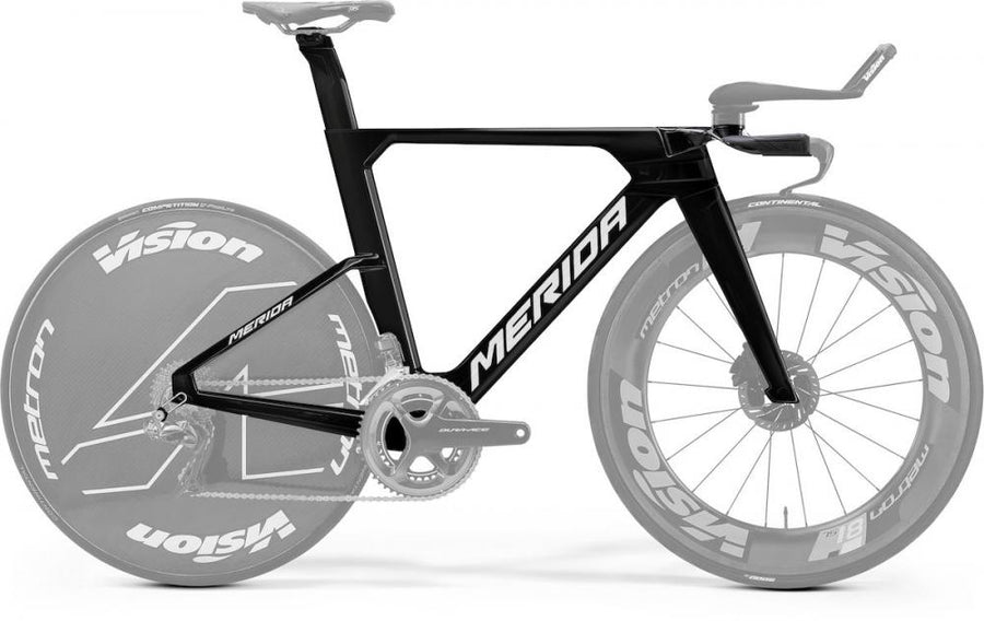Merida Rahmenkit TIME WARP TT HP1 L Schwarz - aerodynamischer Carbon-Zeitfahrrahmen neueste Version
