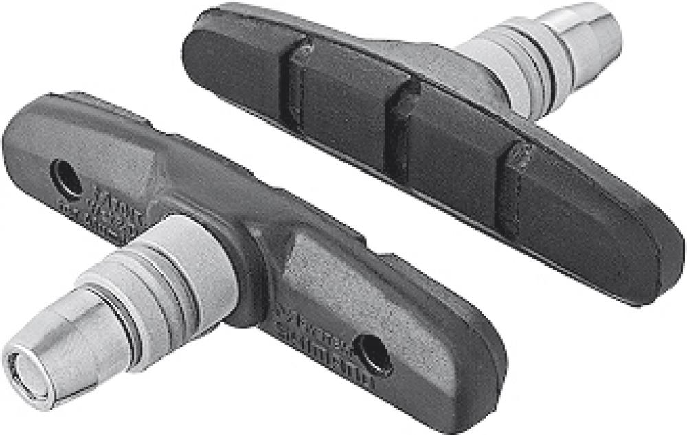 Shimano M70T4 V-Brake Bremsschuhe 70 mm für Aluminiumfelgen