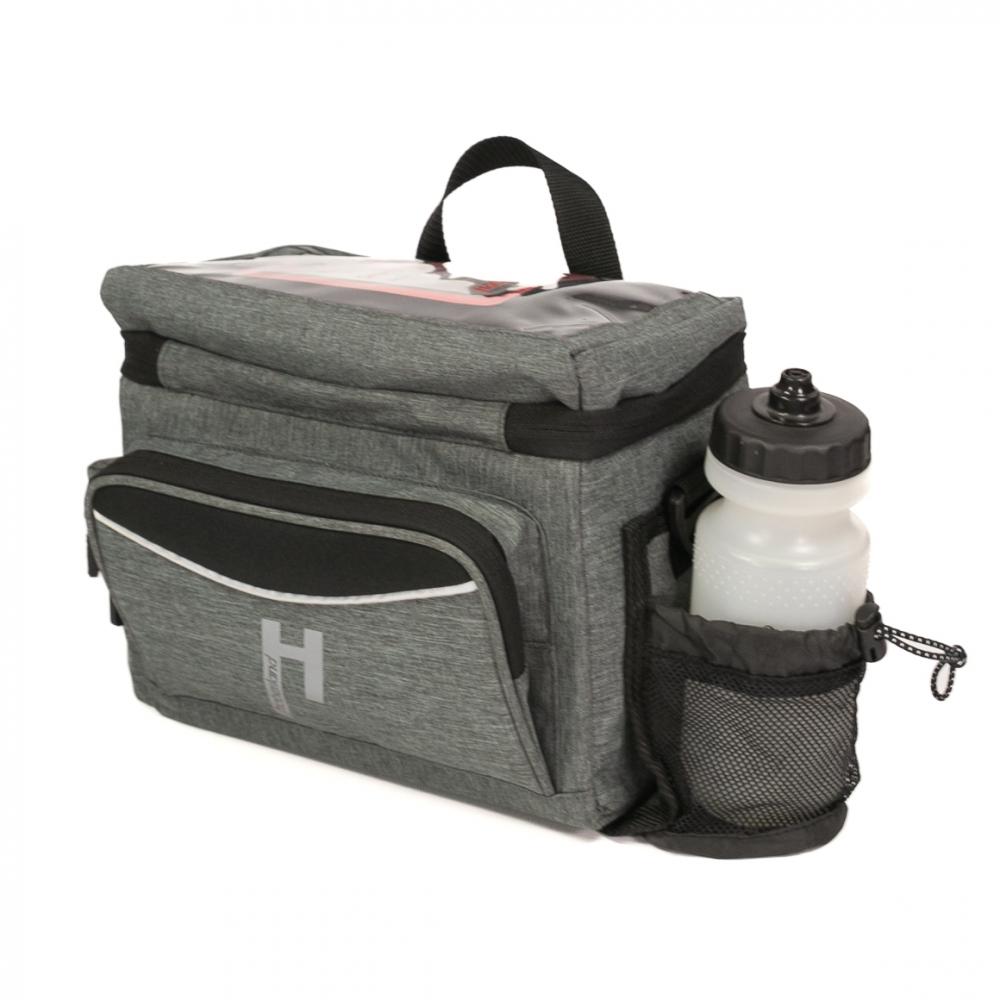 Haberland Lenkertasche 8l Max grau - praktische Fahrrad-Lenkerbag mit KLICKfix