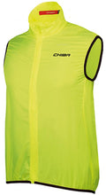 CHIBA Windblocker Weste Safety - neongelb, XXL, extrem leicht, winddicht