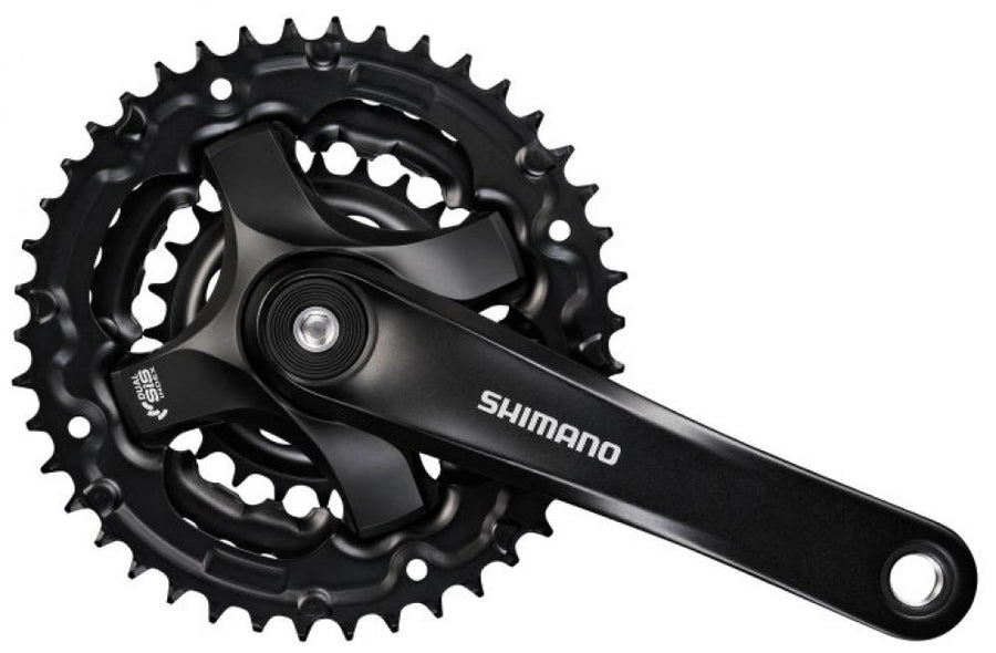 SHIMANO Kurbelgarnitur TOURNEY FC-TY501 Kurbelgarnitur - 6-fach, 7-fach, 8-fach, 170 mm, 42-34, 24 Zähne