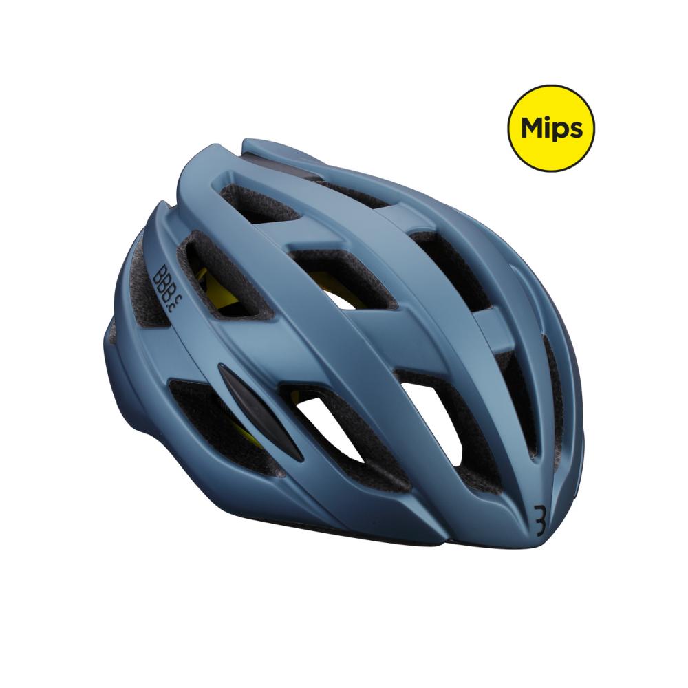 BBB Cycling Hawk MIPS Helm, matt heritage blau, leichter Allround-Fahrradhelm.