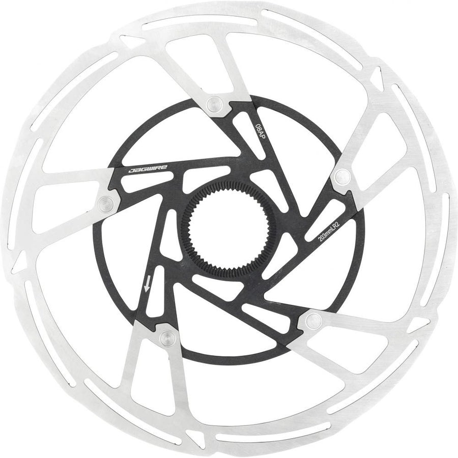Jagwire Pro LR2 Bremsscheibe 203 mm Centerlock - Leises Bremsen, konstante Bremspower