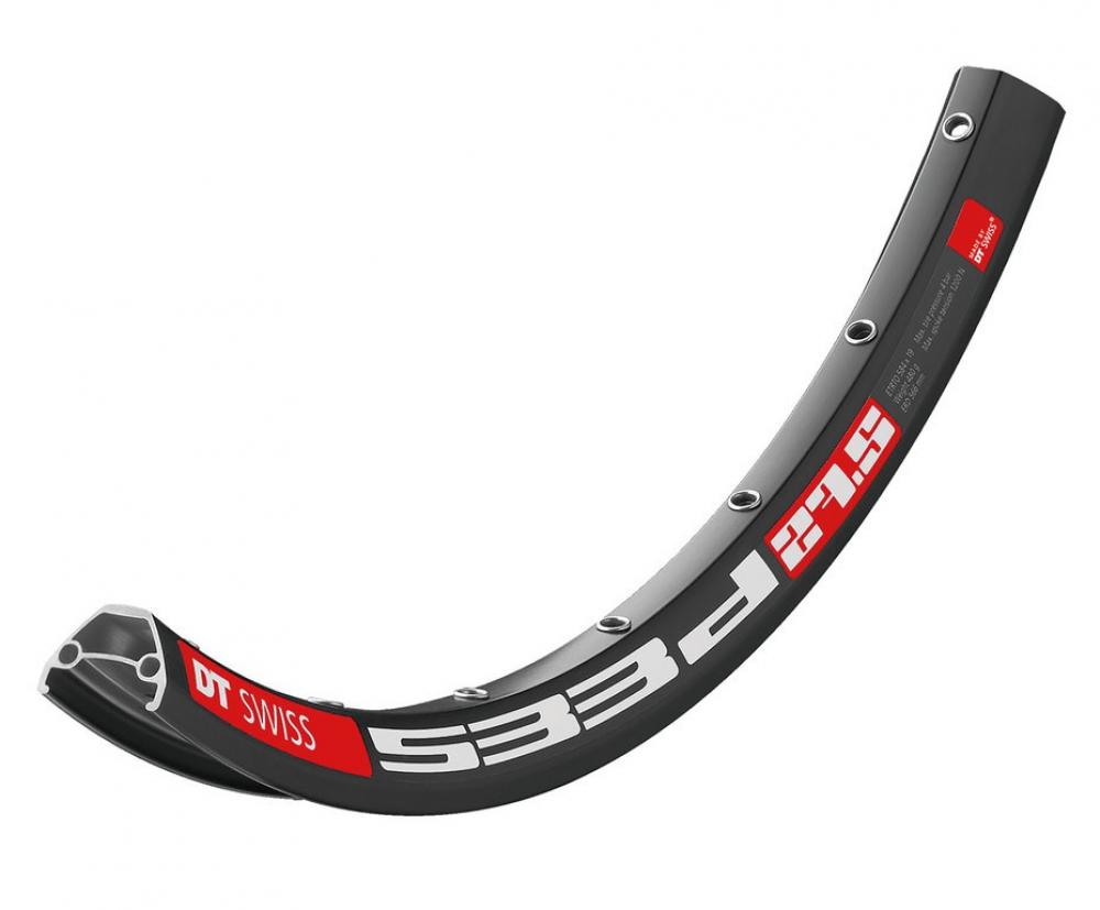DT Swiss Felge 533D 27,5" 32 Loch Schwarz - robuste Enduro-Felge für anspruchsvolle Trails