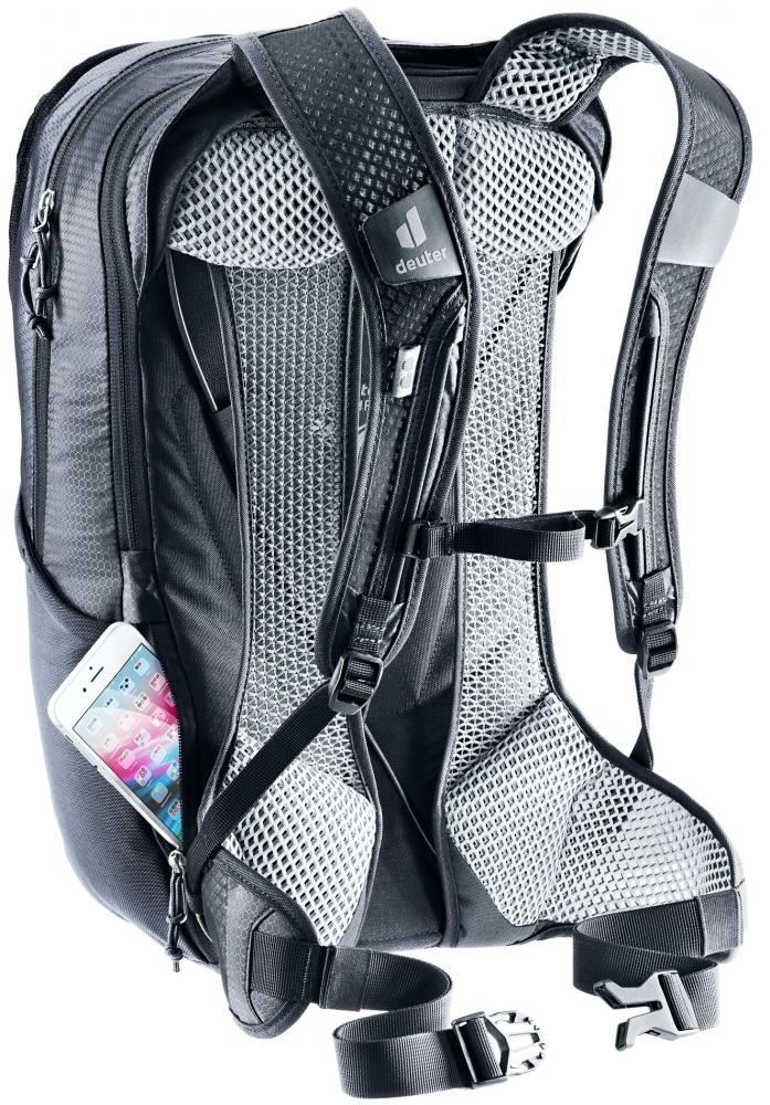 Deuter Race Air 14+3 Fahrradrucksack 14 Liter Black - Extrem leichter Bike-Rucksack mit Aircomfort