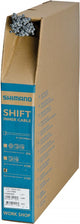 SHIMANO Schalt-Innenzug, 1,2mm x 2100mm, Stahl, Karton, 100 Stk Schaltzug - 1,, 2mm, 2100mm