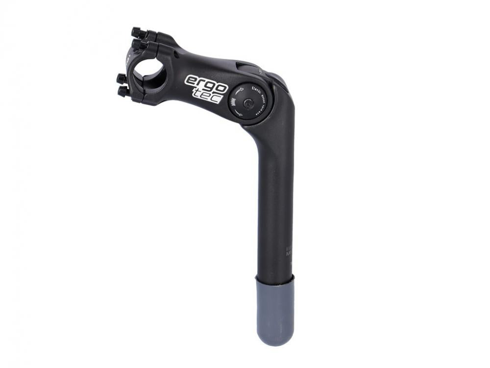 Ergotec Vorbau Octopus 2 SL 180mm/90mm Niro/Alu sw Ø 25,4mm1 1/8"25,4 LA