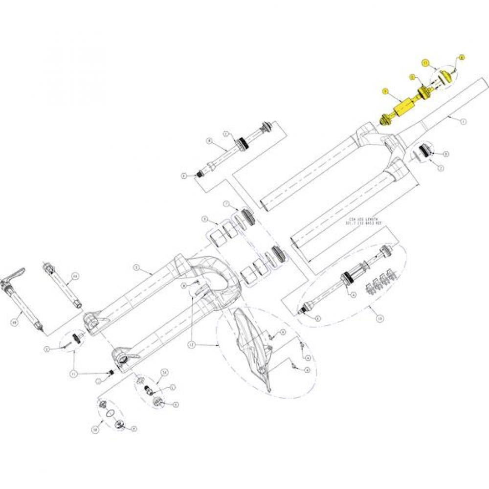Manitou Druckstufe ABS+ für Machete J-Unit 20" - präzise Federgabel-Performance