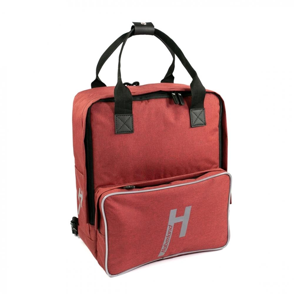 Haberland Bike-Rucksack More Than School schwarz/rot - smarter Schul- & Alltagsbegleiter