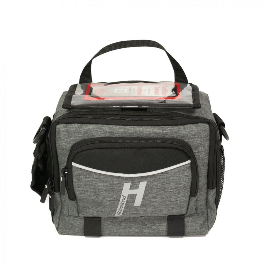 Haberland Lenkertasche 6l Bottle grau - praktische Fahrrad-Lenkerbag mit KLICKfix