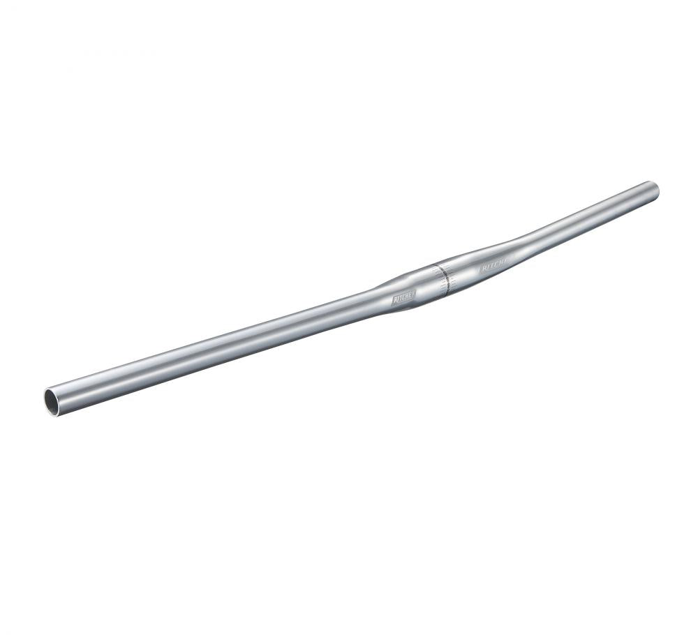 Classic Flat Mtb-lenker 31,8 Mm, 780 Mm Breite, 10° Backsweep, 0 Mm Rise, Hochglanzpoliertes Silber