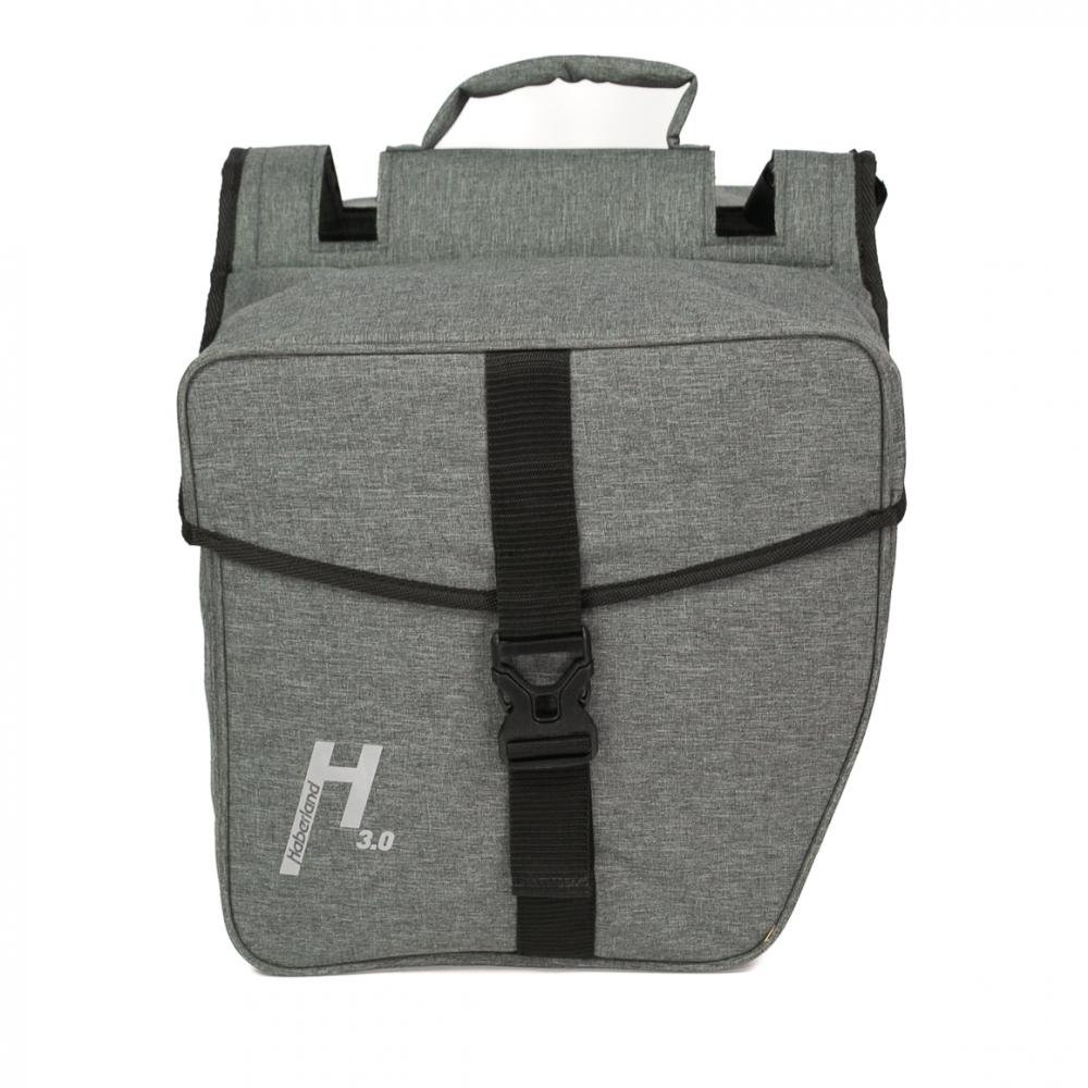 Haberland Doppeltasche 31l Basic L 3.0 grau - flexible Gepäcklösung für Alltag und Tour